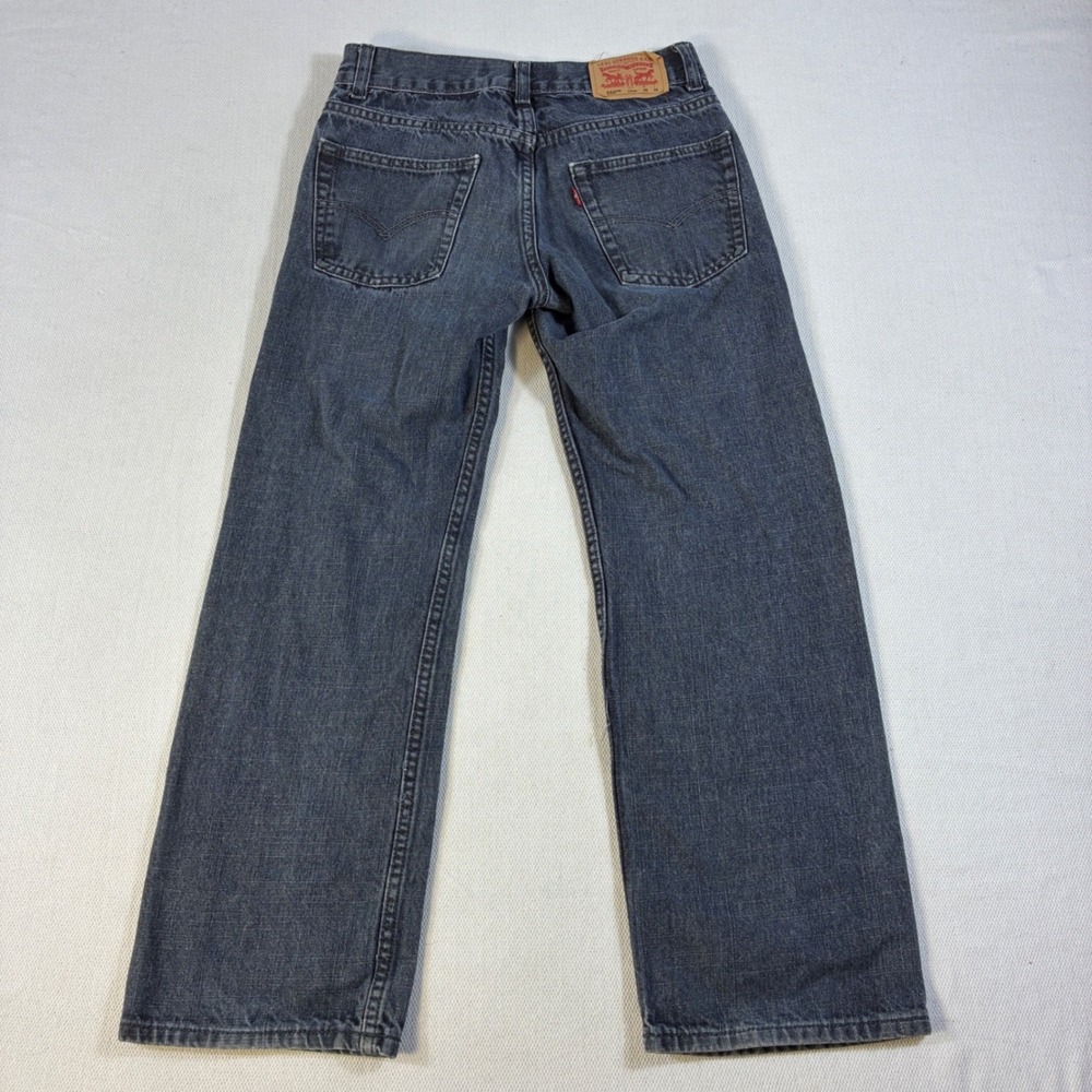 Vintage Levi's 550 Relaxed Fit Boys Jeans Size 12 Reg Faded Black Denim